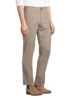 Delave Linen Straight-Leg Jeans