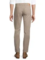 Delave Linen Straight-Leg Jeans