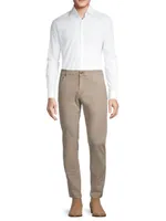 Delave Linen Straight-Leg Jeans