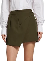 Wool Wrap Miniskirt