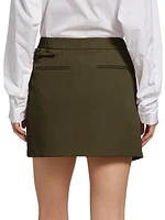 Wool Wrap Miniskirt