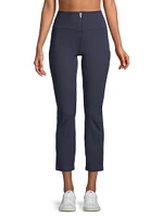 Amber Bonded Stretch Straight Crop Pants