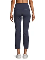 Amber Bonded Stretch Straight Crop Pants