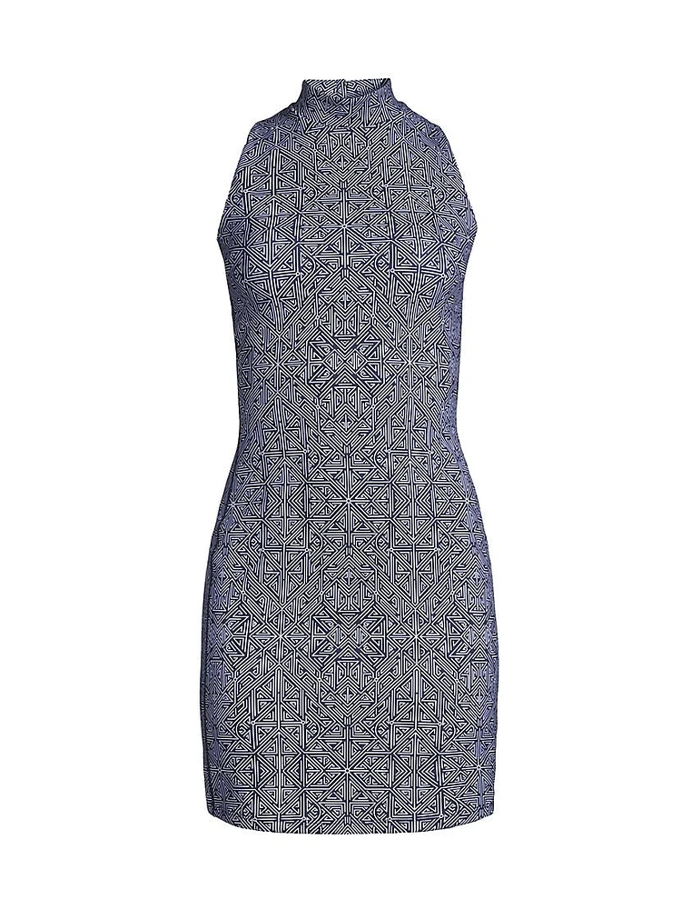 Nova Labyrinth Double-Face Knit Dress