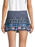 Keepin' It Rio Pleated Jersey Tennis Skort