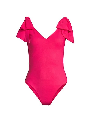 Lidia Tie-Strap One-Piece Swimsuit