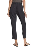 Gia Drawstring Straight-Leg Crop Pants