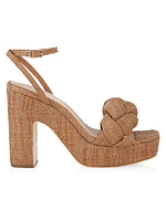 Fae Braided Raffia Platform Sandals