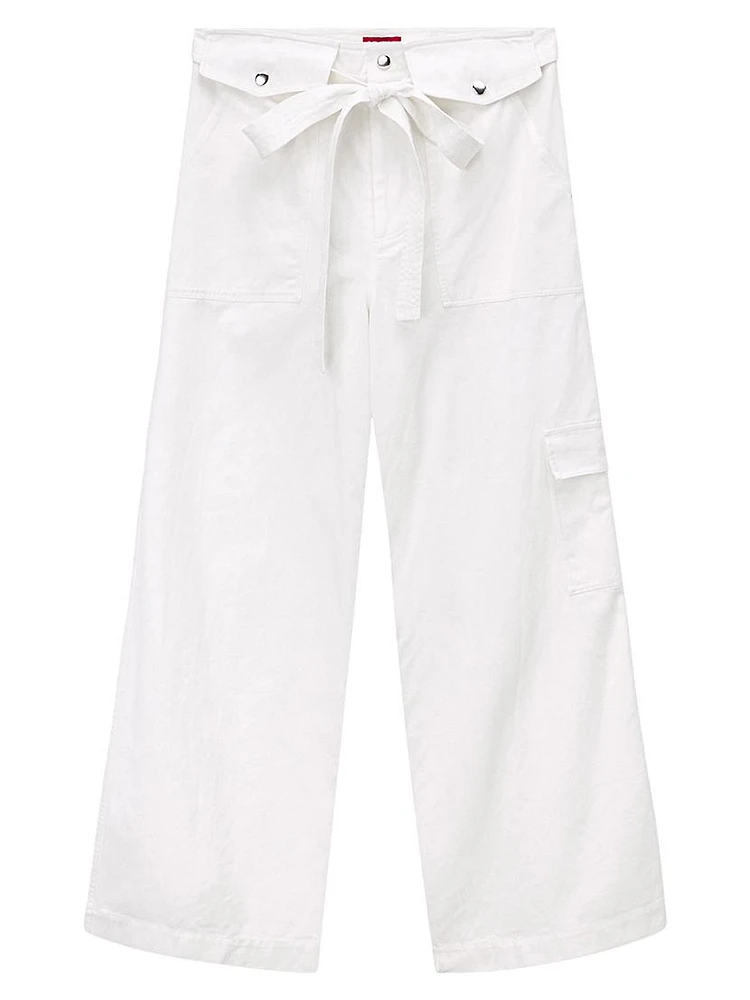 Brayden Cotton Wide-Leg Pants