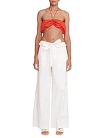 Brayden Cotton Wide-Leg Pants