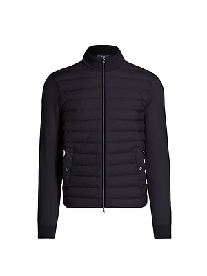 Wool & Silk-Blend Down Jacket