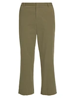 Cotton Twill Boyfriend Pants