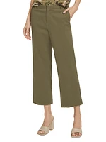 Cotton Twill Boyfriend Pants