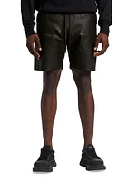 Lamb Leather Drawstring Shorts