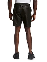 Lamb Leather Drawstring Shorts