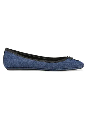 Beatrix Denim Ballet Flats