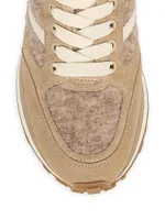 Valentina 60MM Shearling Low-Top Sneakers