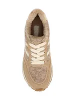 Valentina 60MM Shearling Low-Top Sneakers