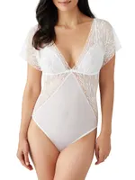 Lifted Luxury Lace-Insert Bodysuit