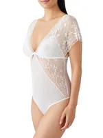 Lifted Luxury Lace-Insert Bodysuit