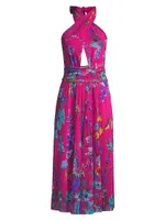 Abito Printed Midi-Dress