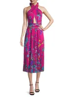 Abito Printed Midi-Dress