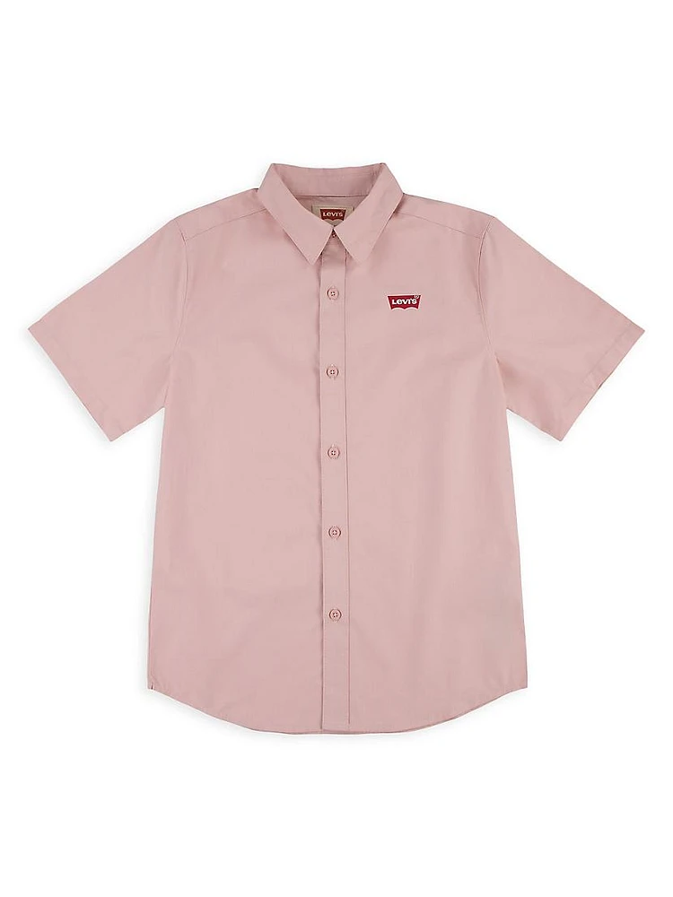 Little Boy's & Woven Short-Sleeve Shirt