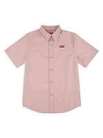 Little Boy's & Woven Short-Sleeve Shirt