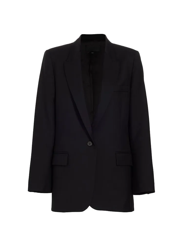 Diane Single-Breasted Wool Blazer