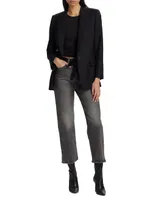 Diane Single-Breasted Wool Blazer