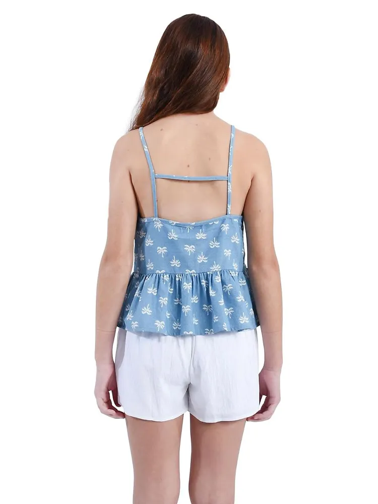 Girl's Palm Tree Tank Top