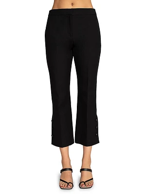 Ore Cropped Boot-Cut Pants