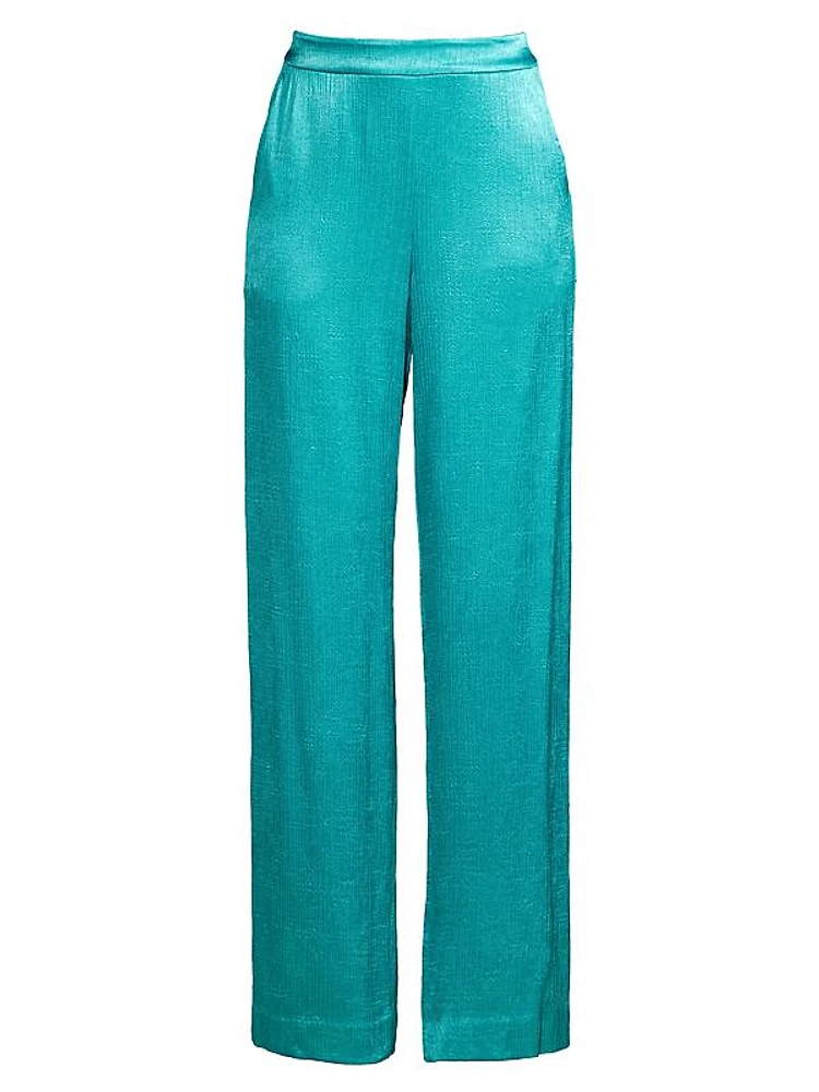 Sara Crinkle Pull-On Pants