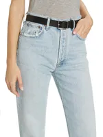 90sStraight-Leg Pinch-Waist Jeans