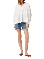 The Jessie Frayed Denim Shorts