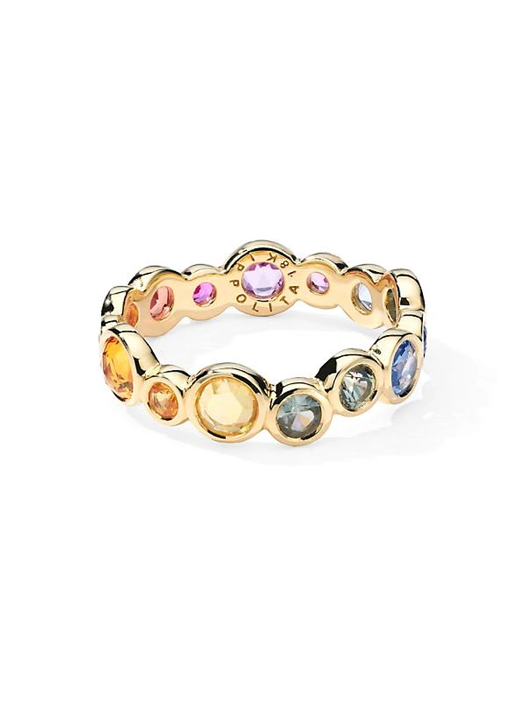 Stardust Superstar 18K Yellow Gold & Rainbow Sapphire Ring