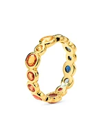 Stardust Superstar 18K Yellow Gold & Rainbow Sapphire Ring