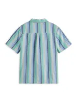 Little Boy's & Stripe Short-Sleeve Shirt