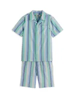 Little Boy's & Stripe Short-Sleeve Shirt