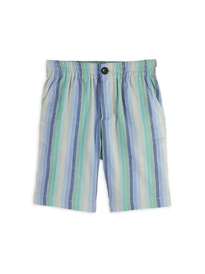 Little Boy's & Gradient Stripe Shorts