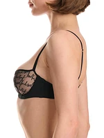 Logo Embroidered Balconette Bra