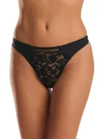 Mid-Rise Lace Thong