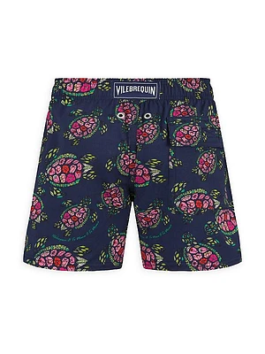 Little Boy's & Boy's Turtle Swim Trunks