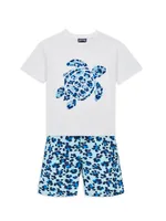 Little Boy's & Turtle Leopard T-Shirt