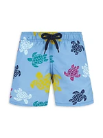 Little Boy's & Turtle Swim Trunks