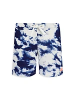 Little Boy's & Boy's Tie-Dye Fleece Shorts