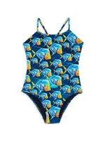 Little Girl's & Piranha One-Piece Swimsuit