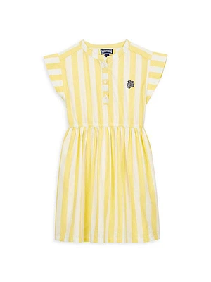 Little Girl's & Girl's Striped Cotton Dress