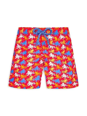 Little Boy's & Boy's Micro Octopus Swim Trunks