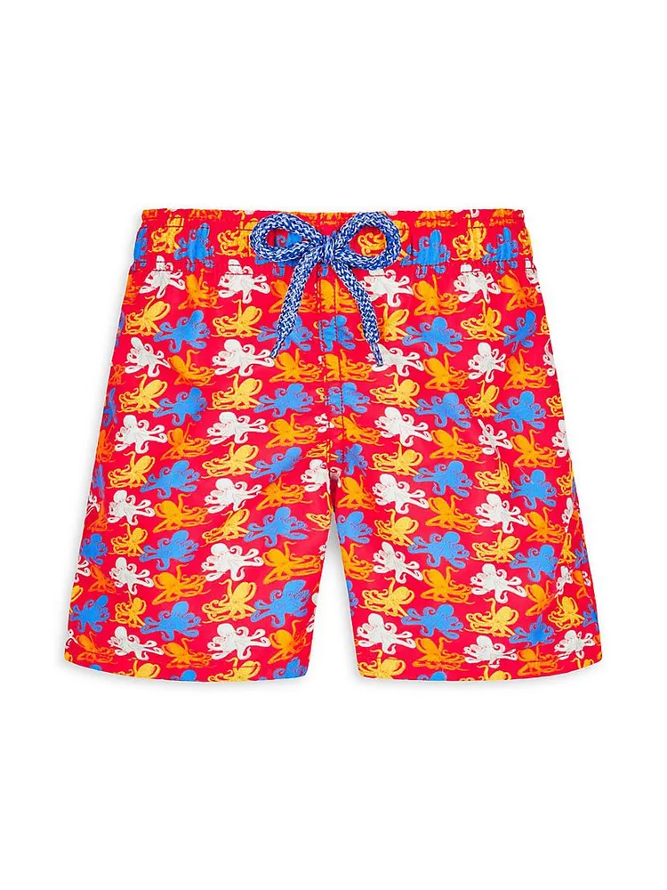 Little Boy's & Micro Octopus Swim Trunks